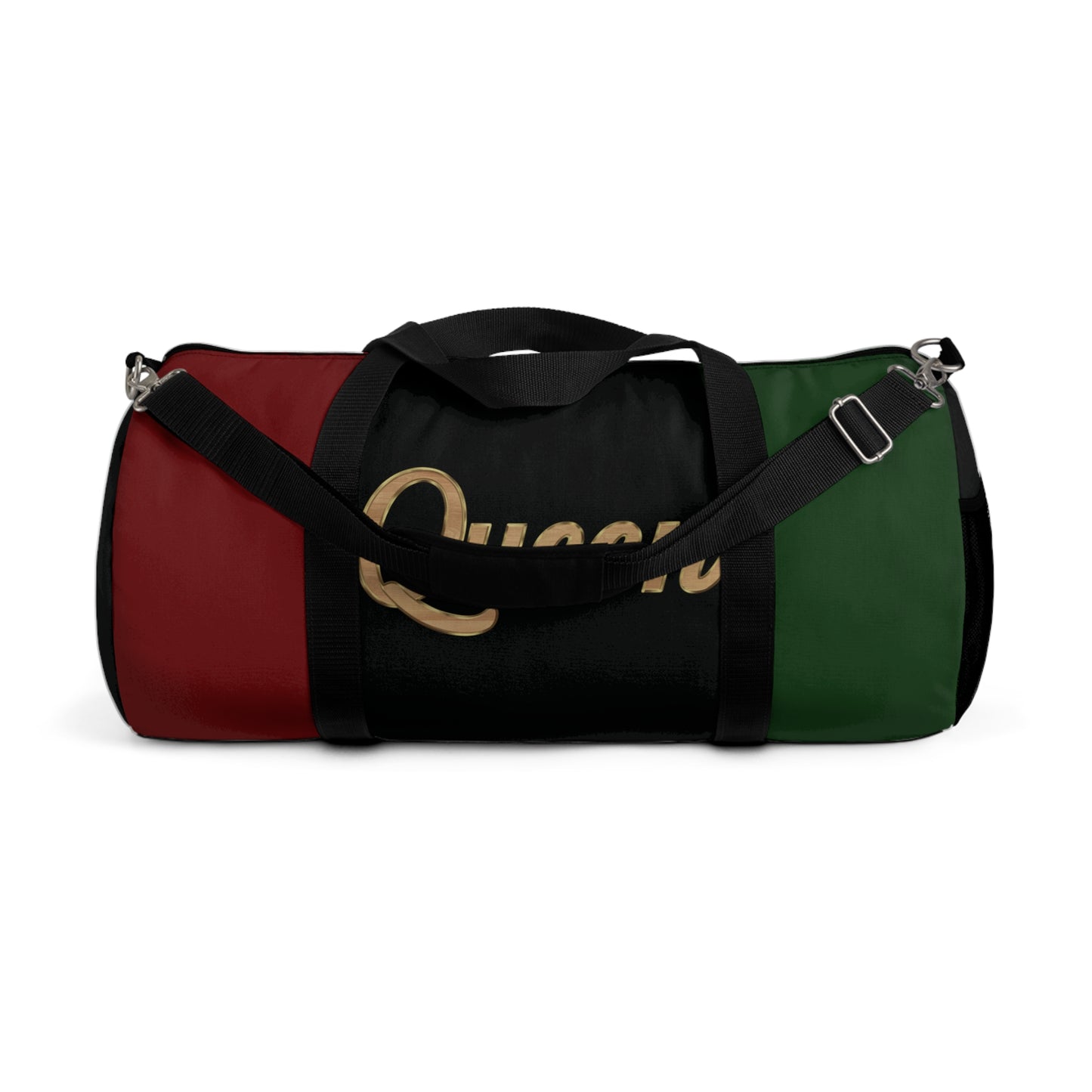 Queen Red Black and Green Duffel Bag