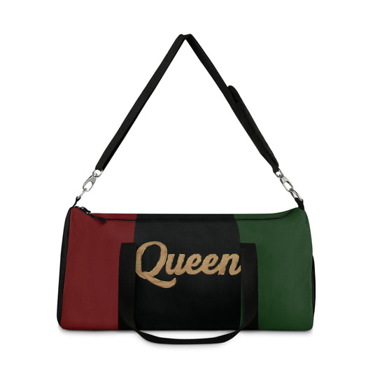 Queen Red Black and Green Duffel Bag