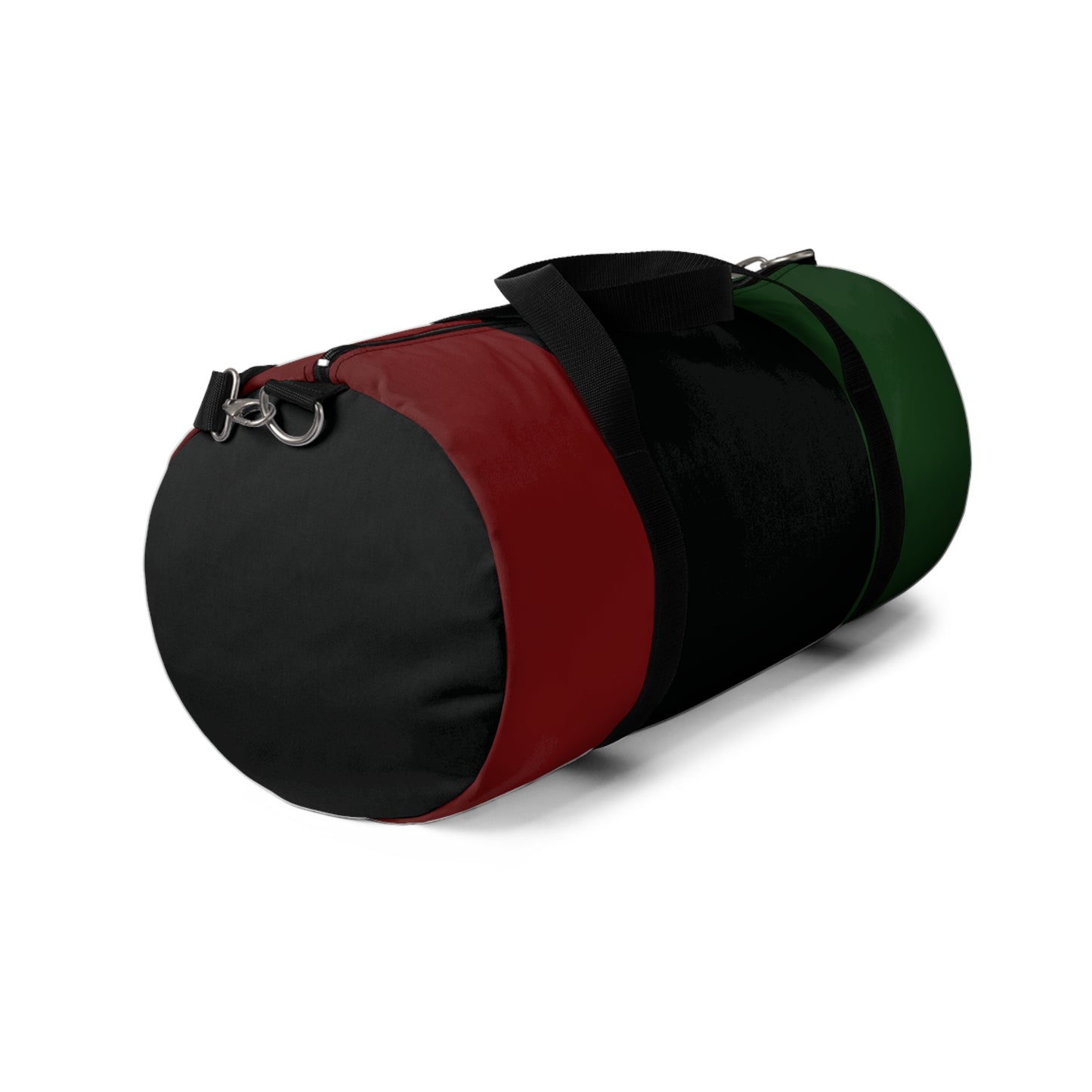 Red Black and Green Duffel Bag