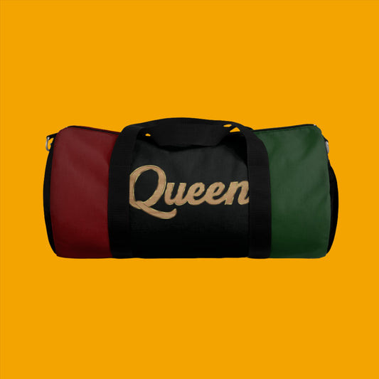 Queen Red Black and Green Duffel Bag