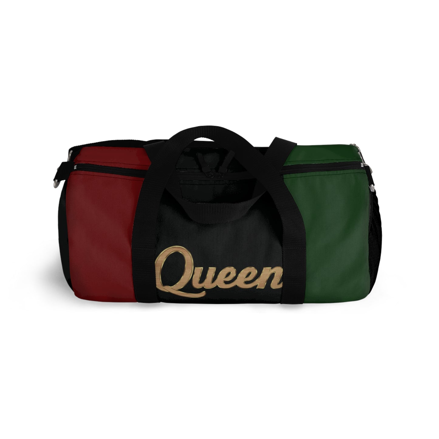 Queen Red Black and Green Duffel Bag