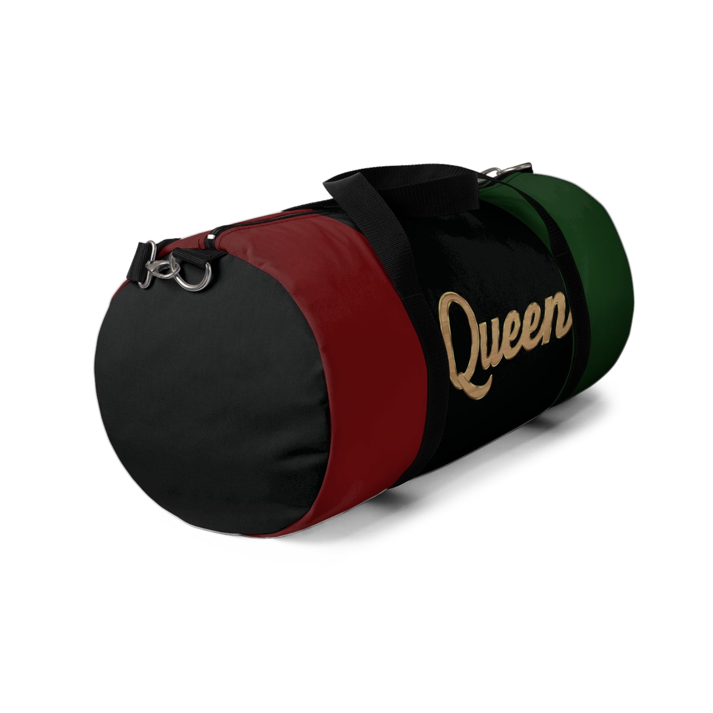 Queen Red Black and Green Duffel Bag