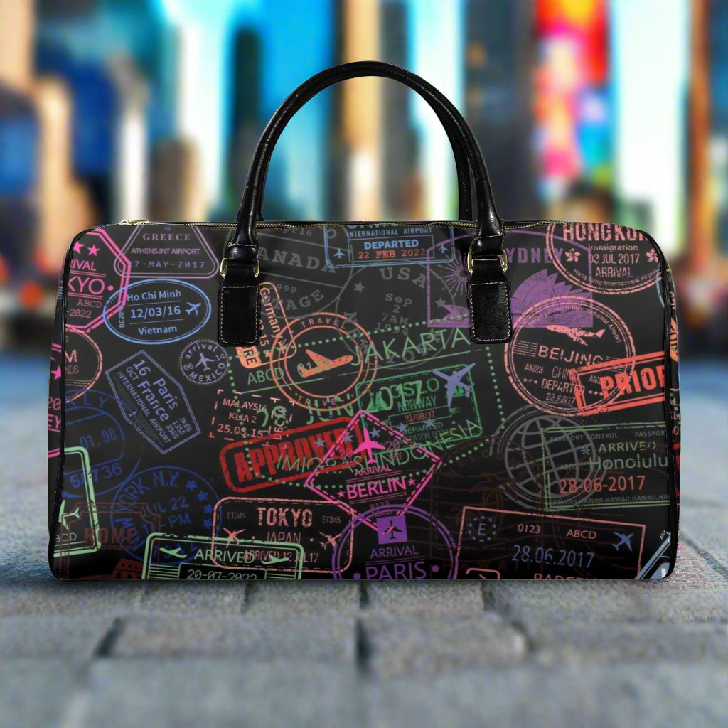 Mel In Motion - Faux Leather Travel Bag-Large | Waterproof