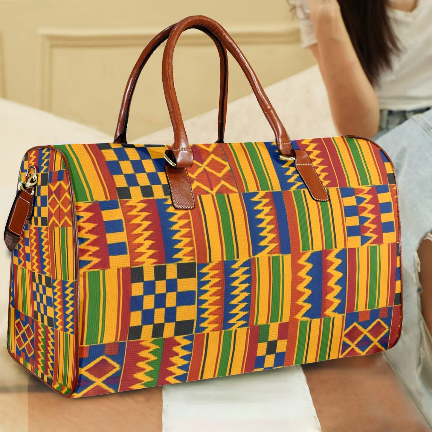 Kente Large Capacity Travel Bag-Large