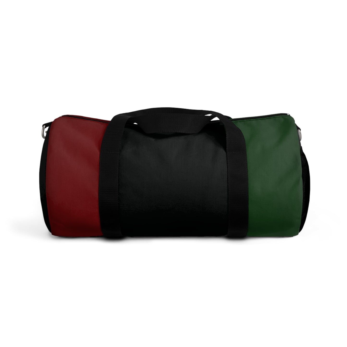 Red Black and Green Duffel Bag