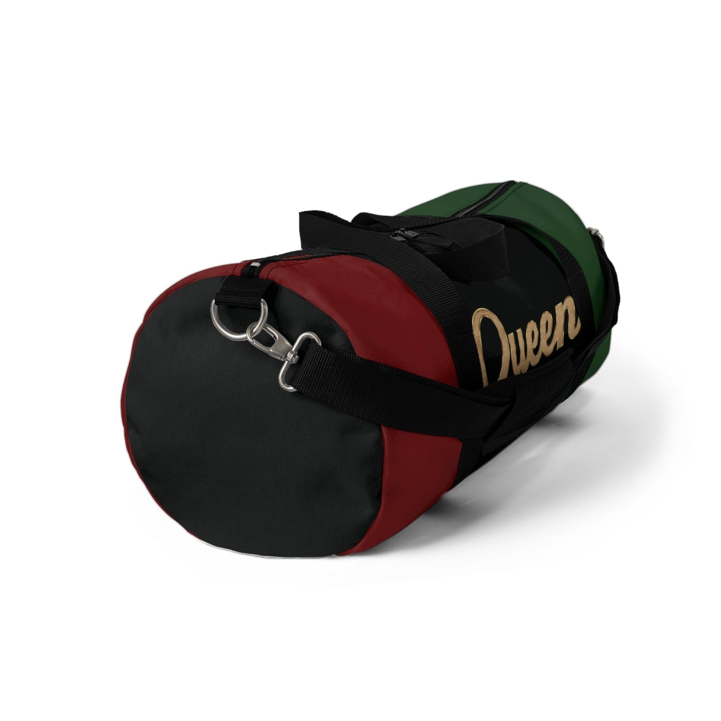 Queen Red Black and Green Duffel Bag