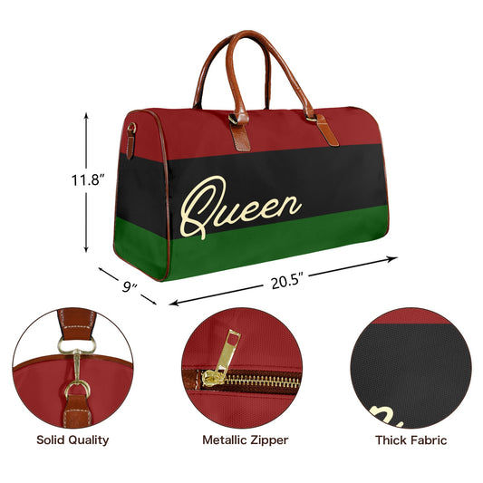 The Queen Edit - Red Black and Green Travel Bag