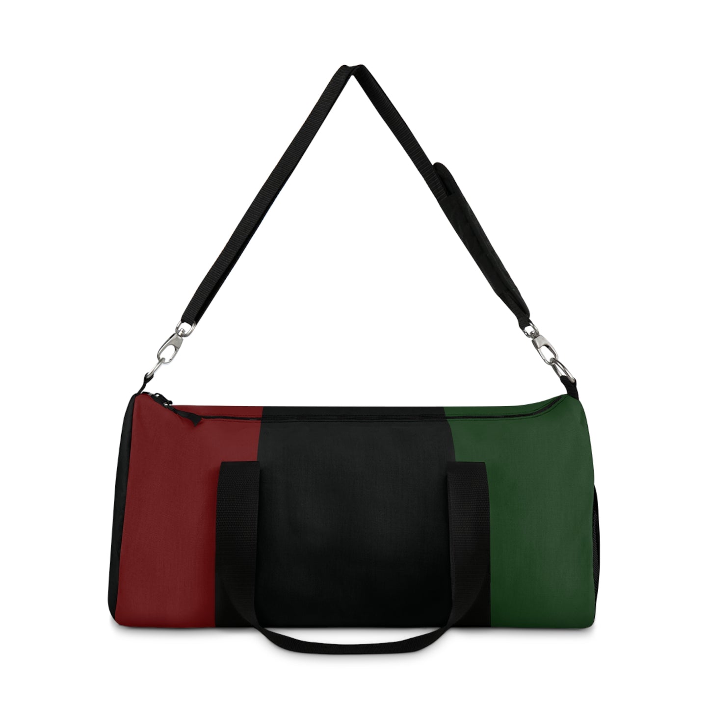 Red Black and Green Duffel Bag