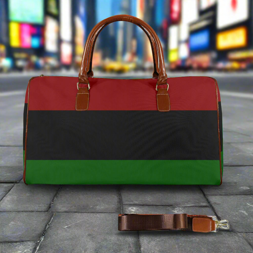 the Mel Representative - Red Black Green Travel Bag"